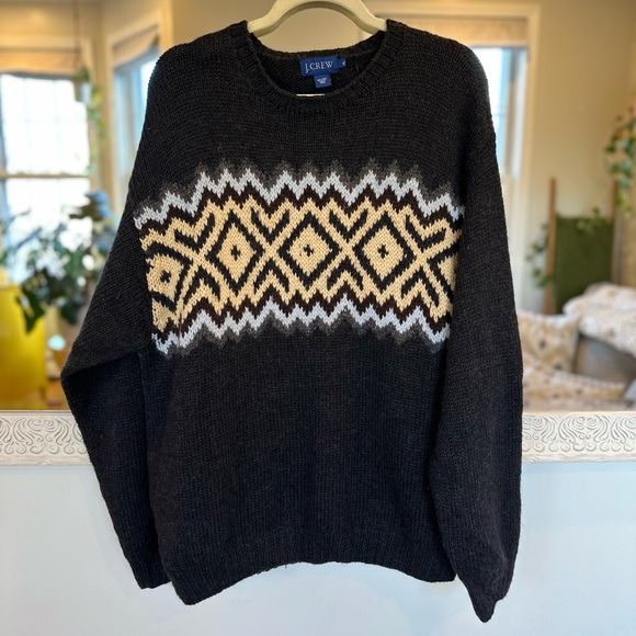 J. Crew 100% Wool Vintage Long Sleeve Sweater XL - Picture 5 of 6